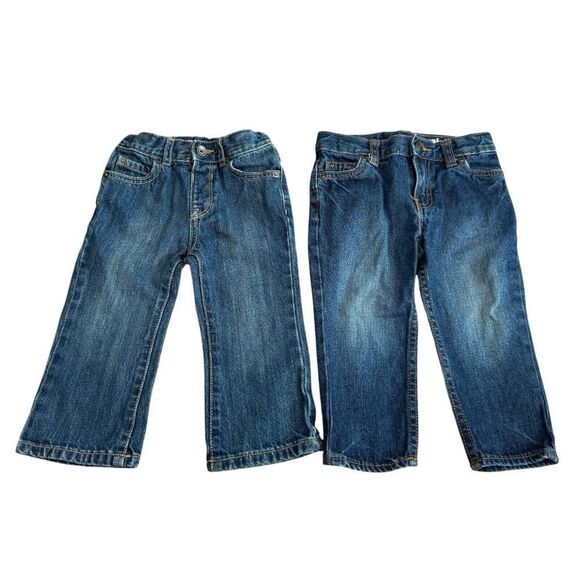 Bundle of Baby Toddler Denim Jeans Carter's 18m & Children's Place 24m - Picture 1 of 5